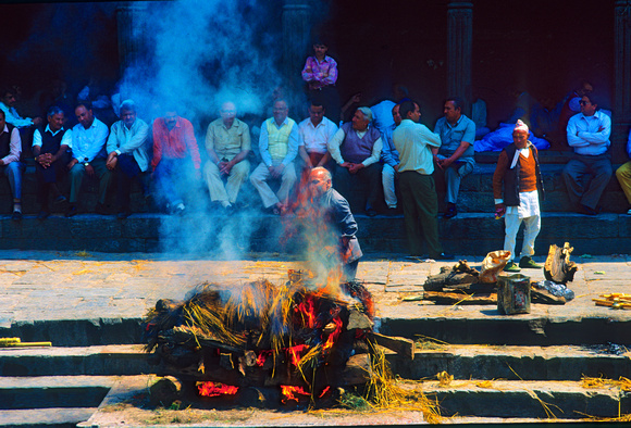 People of  Nepal  1995 Funeral Kathmandu