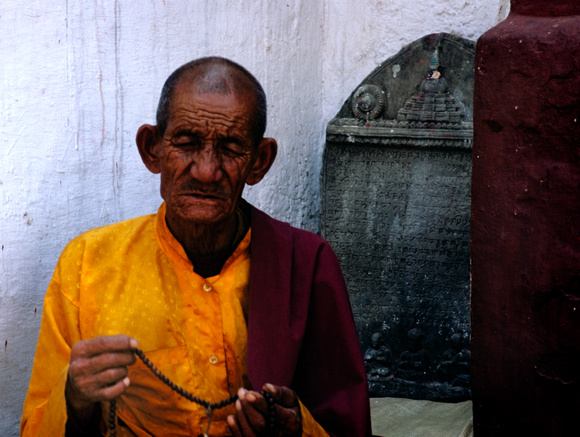 Budhist Monk, People of  Nepal 1995