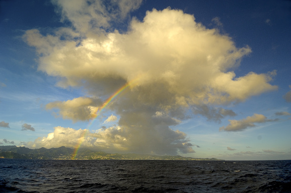 Rainbow Over St. Vincent Carribean