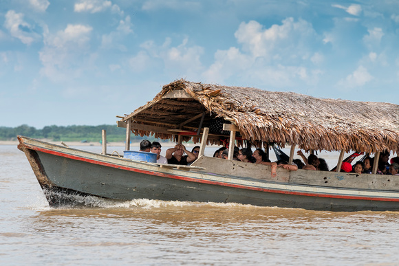 Water taxi Amazon River Peru