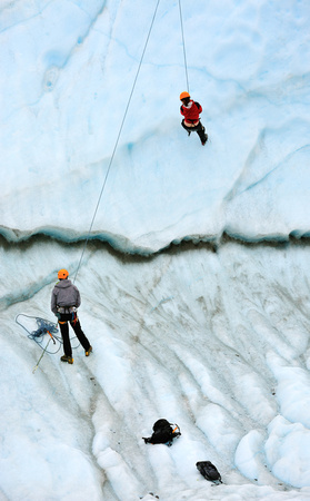 Ice Climbers Matanuska Glacier Alaska
